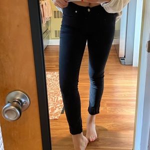 Agolde black skinny jeans